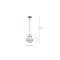 Nuvo Valdora 1-Light Pendant 10 in. Natural Brass White Opal Glass 60/7862 - alternate 6